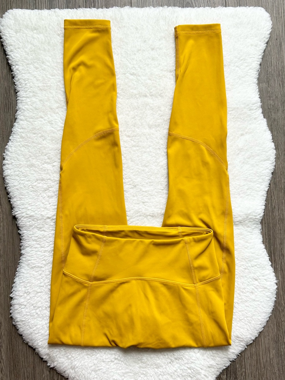 Buff Bunny High-Waisted Mustard Yellow Active Leggings